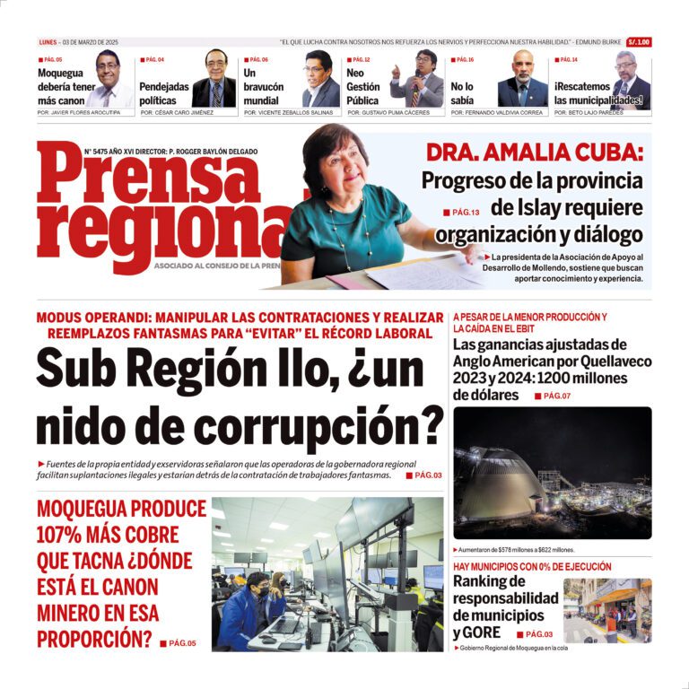 La Prensa Regional – Lunes 03 de marzo de 2025