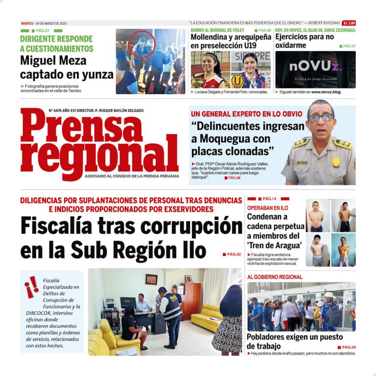 La Prensa Regional – Martes 04 de marzo de 2025