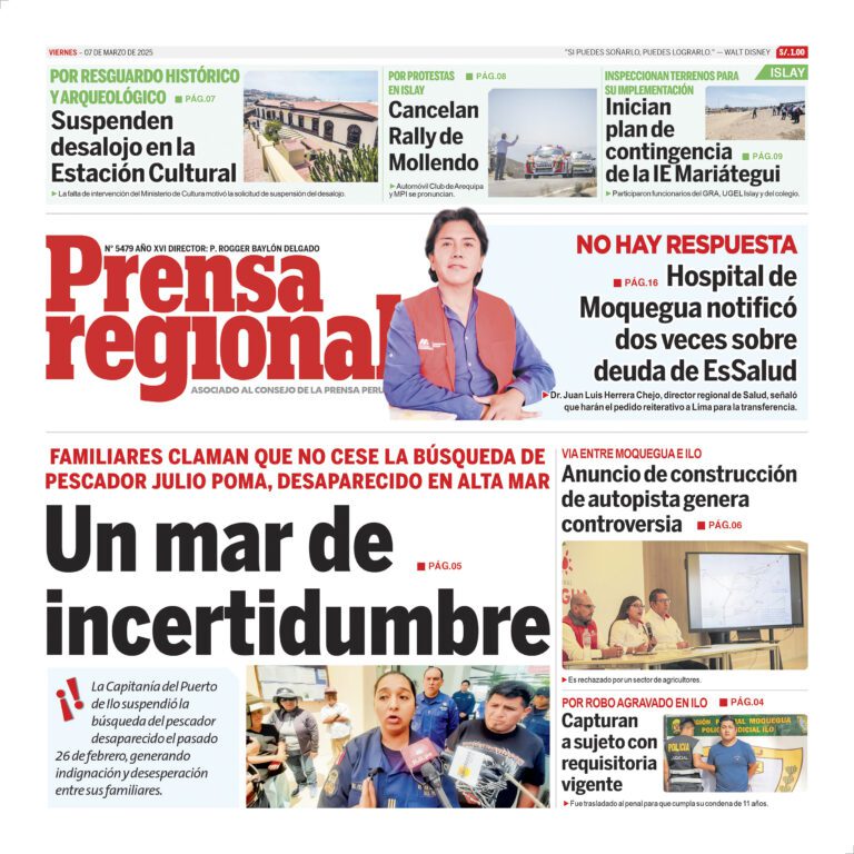 La Prensa Regional – Viernes 07 de marzo de 2025