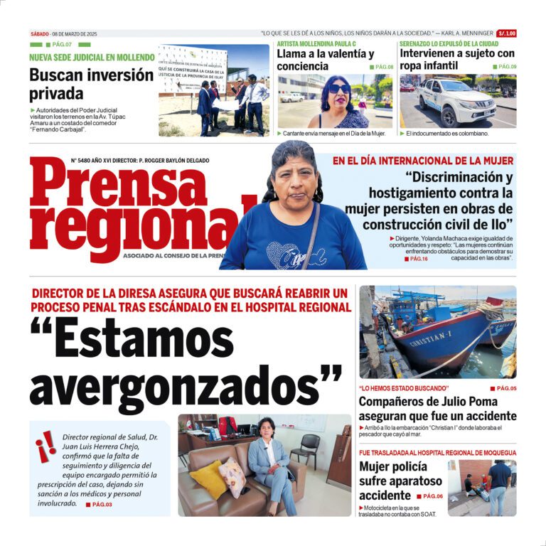 La Prensa Regional – Sábado 08 de marzo de 2025
