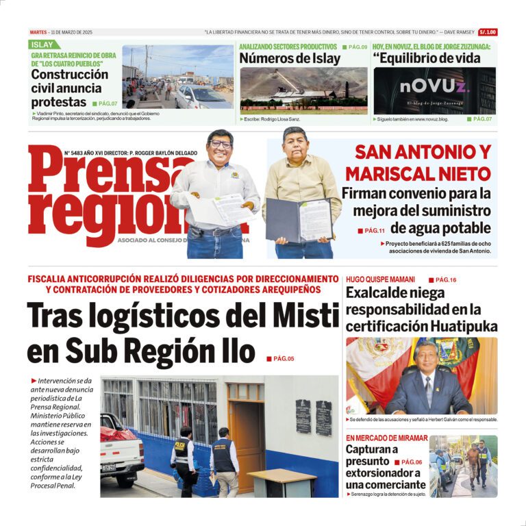 La Prensa Regional – Martes 11 de marzo de 2025