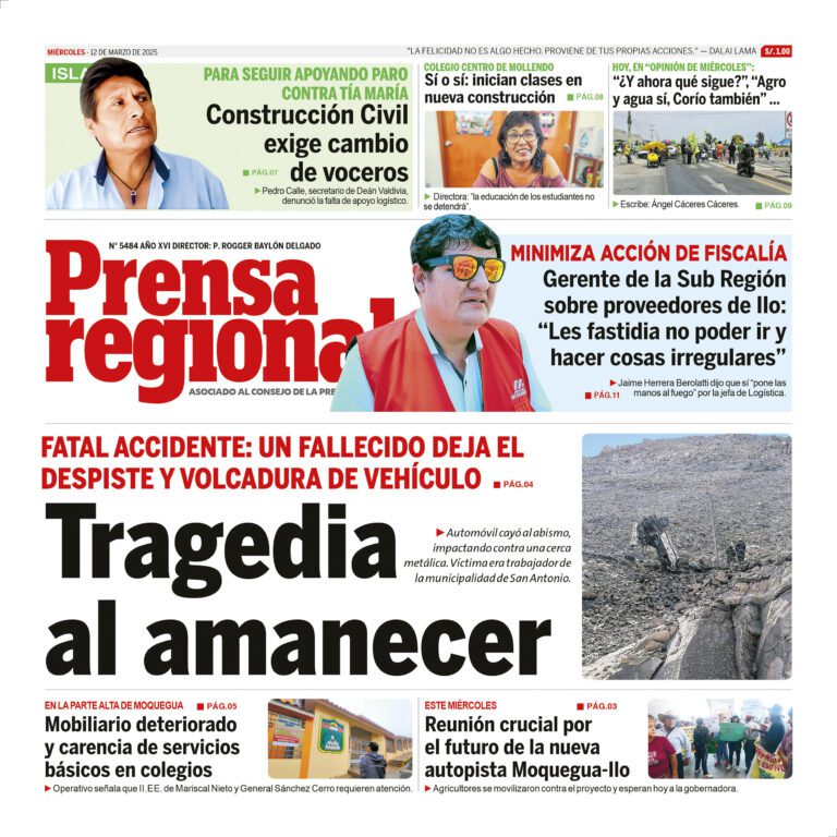 La Prensa Regional – Miércoles 12 de marzo de 2025