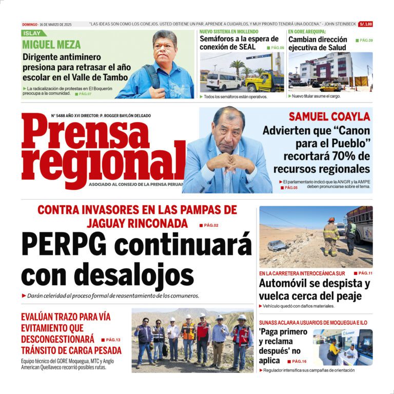 La Prensa Regional – Domingo 16 de marzo de 2025
