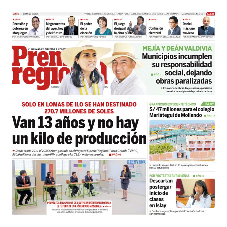 La Prensa Regional – Lunes 17 de marzo de 2025