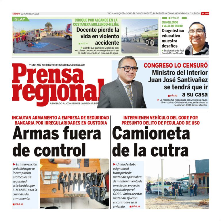 La Prensa Regional – Sábado 22 de marzo de 2025