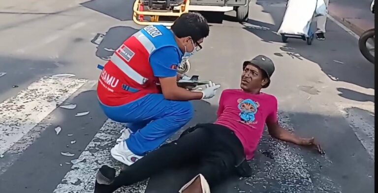 Conductor de moto lineal resulta herido tras accidente de tránsito en Ilo