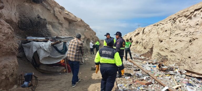 Operativo busca erradicar consumo de drogas en la vía férrea de Mollendo