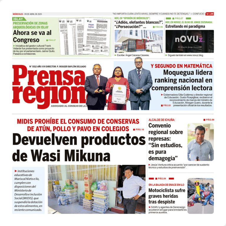 La Prensa Regional – Miércoles 09 de abril de 2025