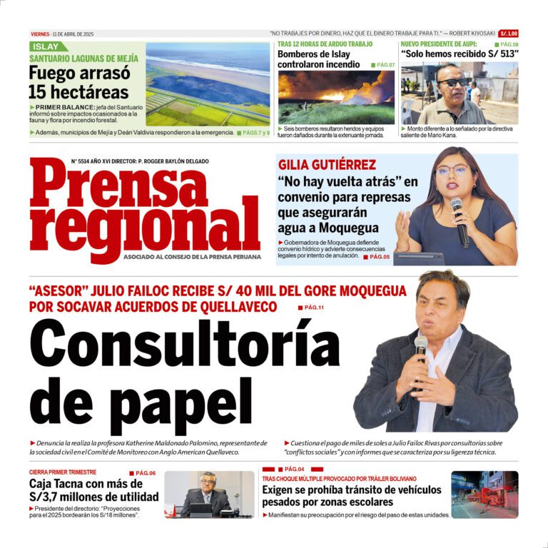 La Prensa Regional – Viernes 11 de abril de 2025