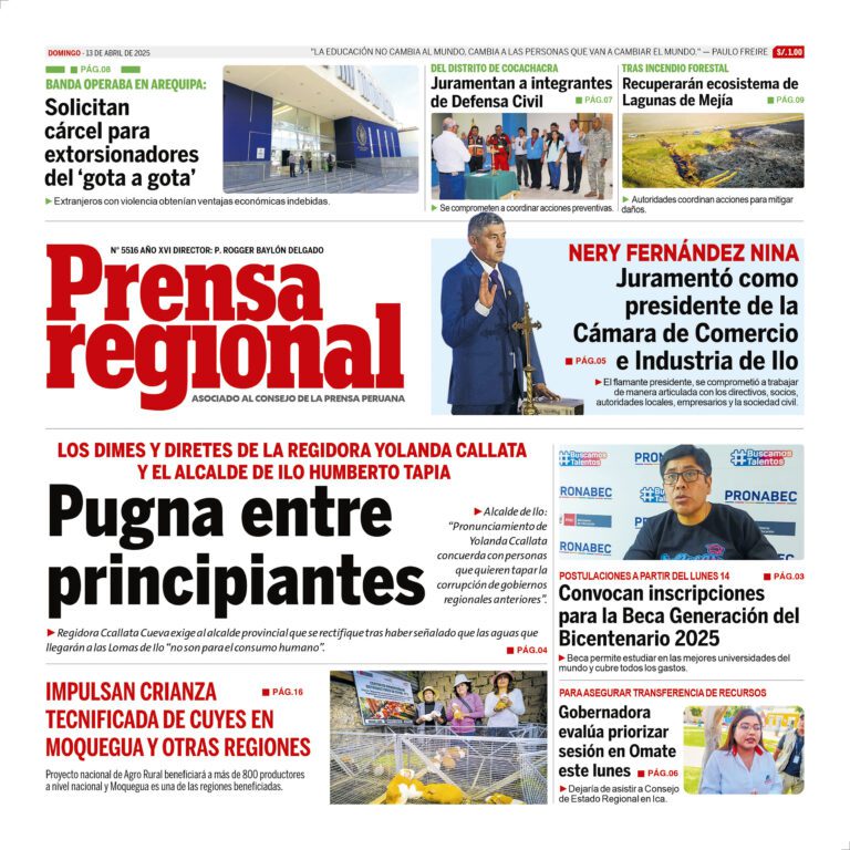 La Prensa Regional – Domingo 13 de abril de 2025