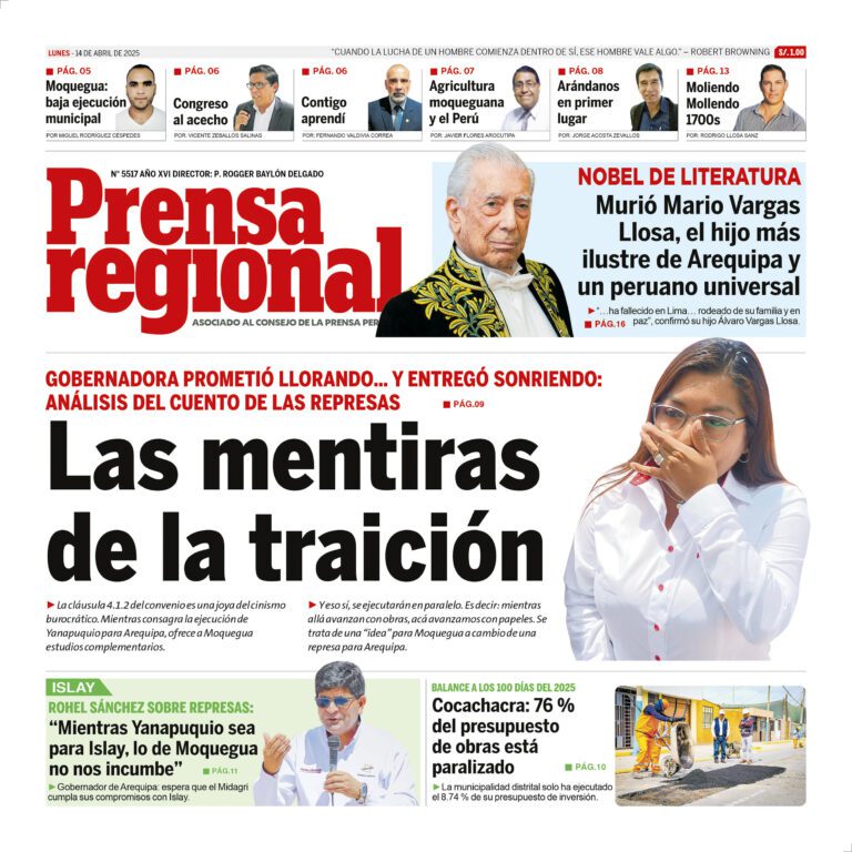 La Prensa Regional – Lunes 14 de abril de 2025