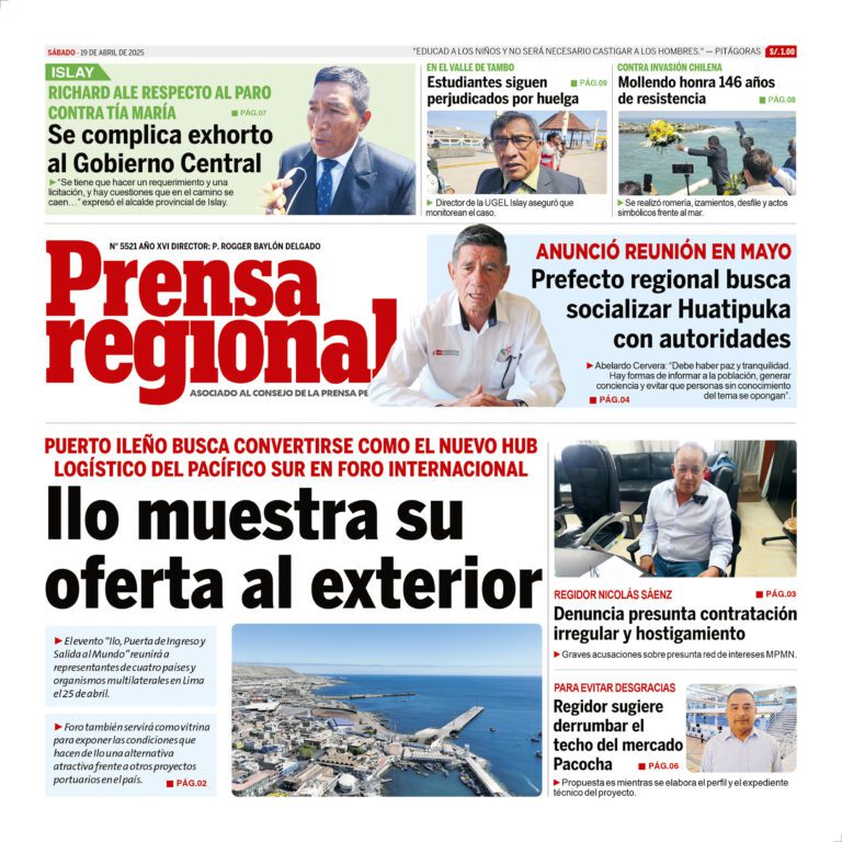 La Prensa Regional – Sábado 19 de abril de 2025