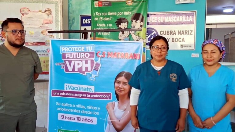 Realizan campaña de vacunación contra el VPH en Matarani