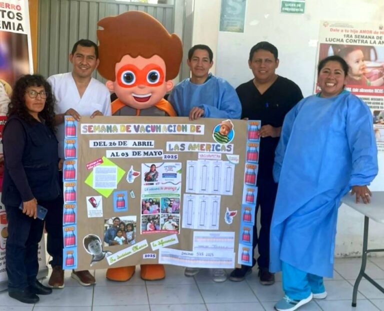 Semana de Vacunación en las Américas en la región Arequipa