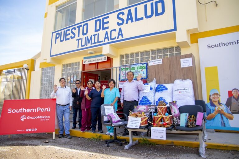 Southern Perú entrega equipos y mobiliario al puesto de salud de Tumilaca