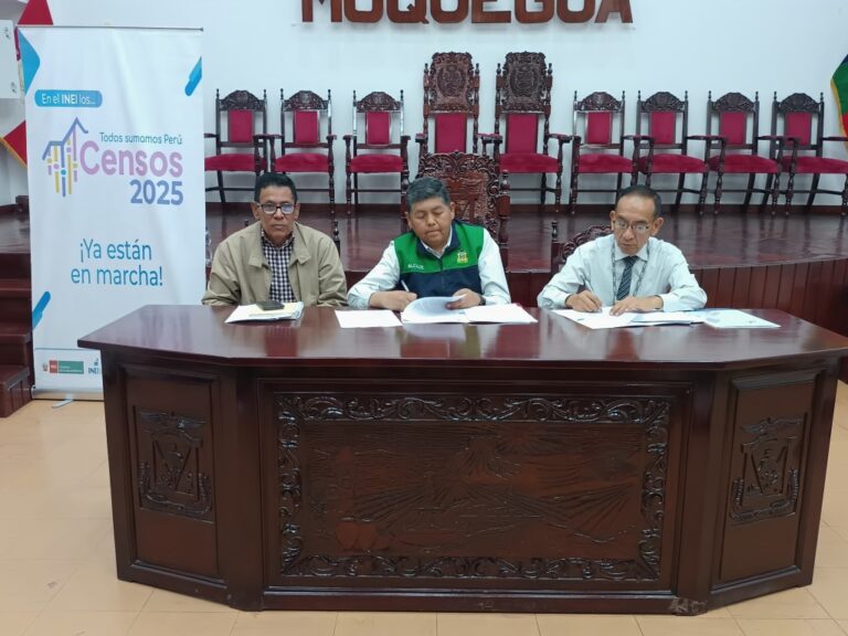 INEI firma convenio con la MPMN para impulsar difusión del Censo Nacional 2025