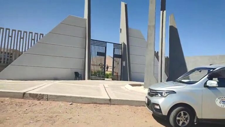 Avanza la construcción del nuevo cementerio en Pampa Inalámbrica de Ilo