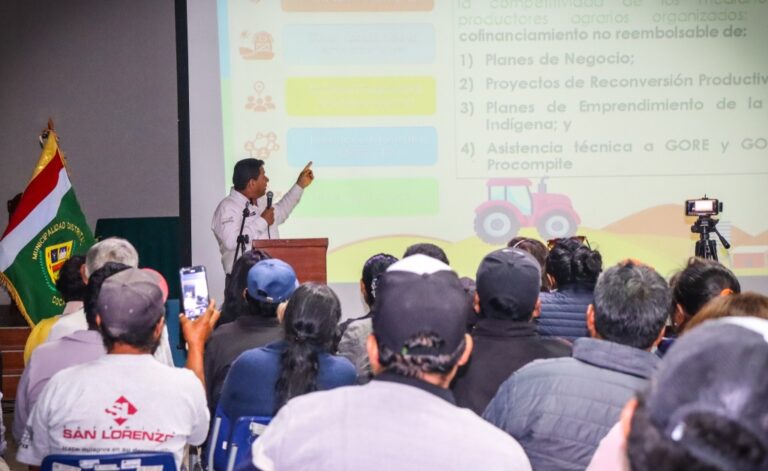 Cocachacra: impulsan la asociatividad agrícola con apoyo de Agroideas