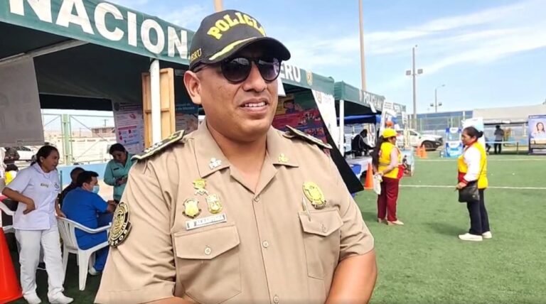 Policía Nacional realiza acción cívica en Pacocha con participación de 21 instituciones