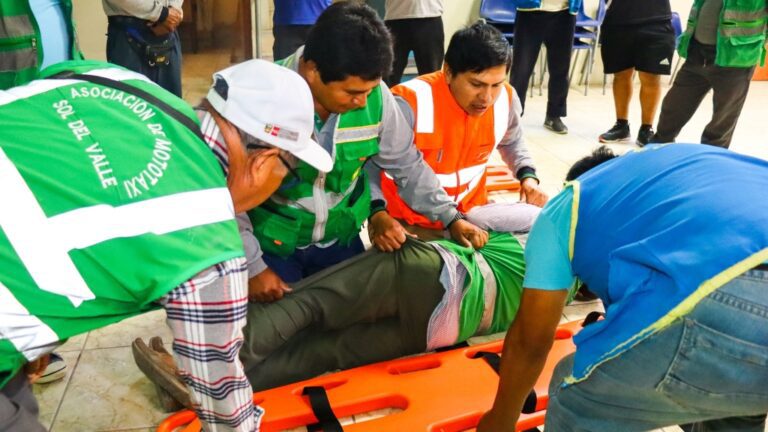 Cocachacra: mototaxistas se capacitan ante emergencias