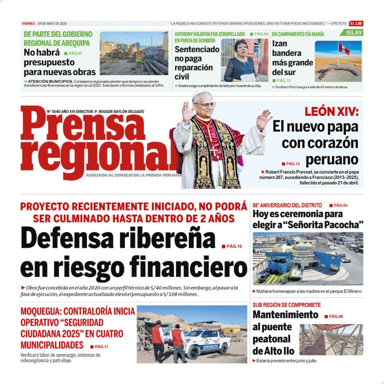 La Prensa Regional – Viernes 09 de mayo de 2025