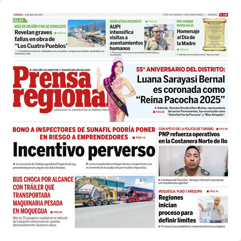 La Prensa Regional – Domingo 11 de mayo de 2025