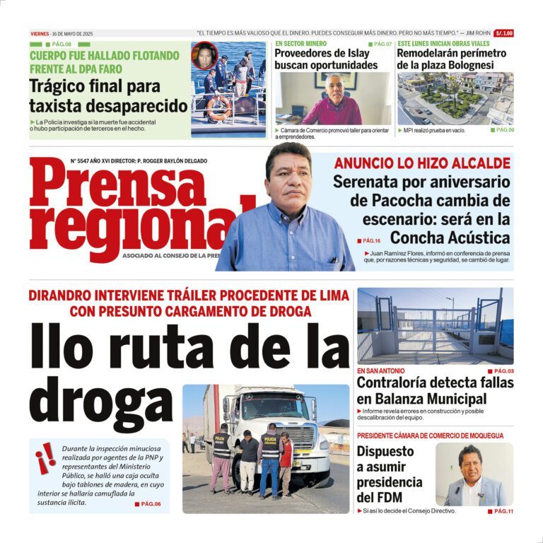 La Prensa Regional – Viernes 16 de mayo de 2025