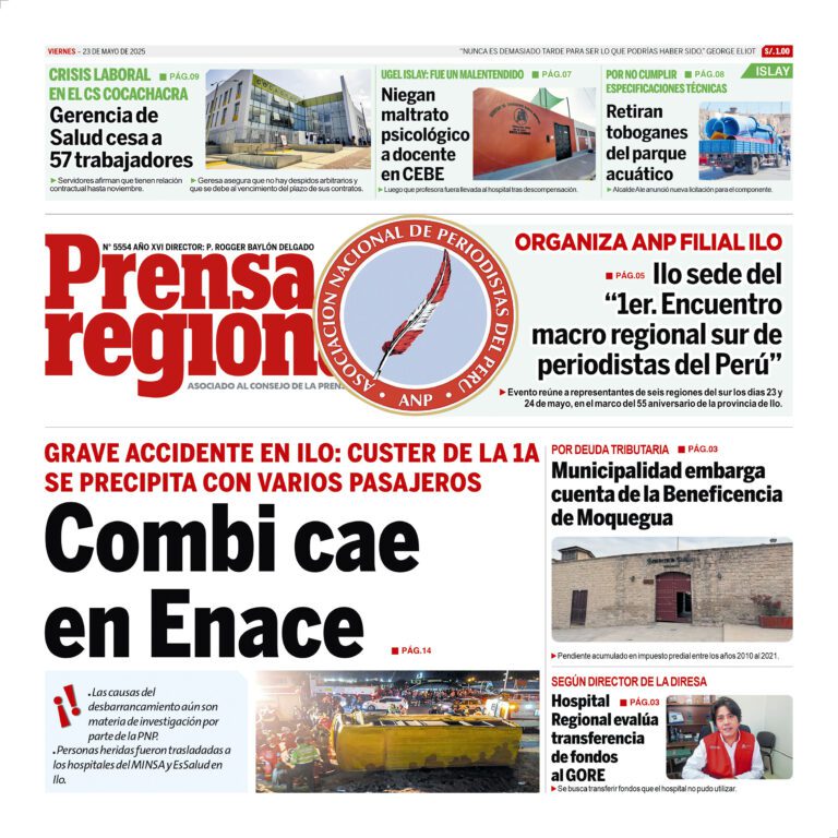 La Prensa Regional – Viernes 23 de mayo de 2025
