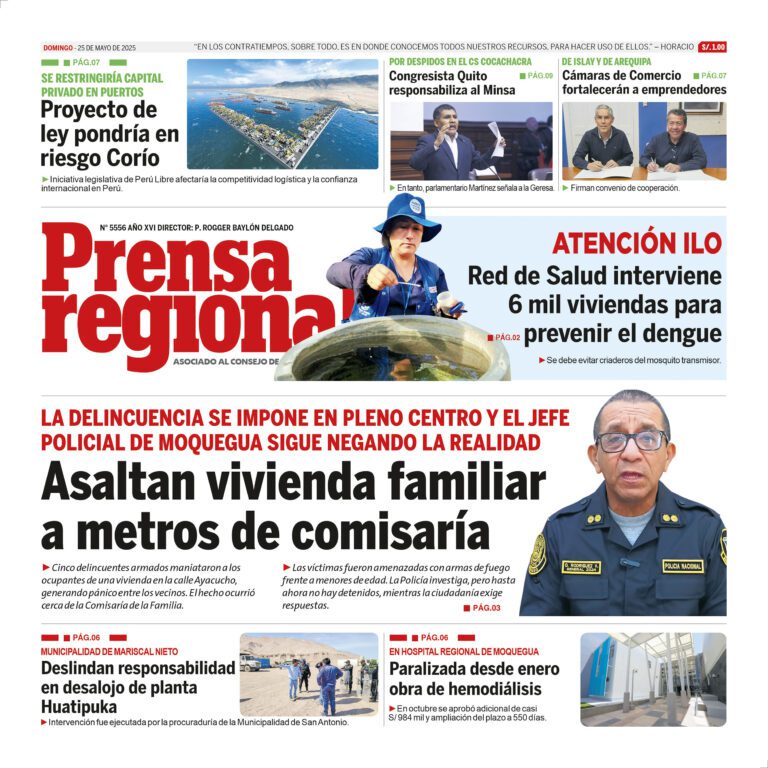La Prensa Regional – Domingo 25 de mayo de 2025