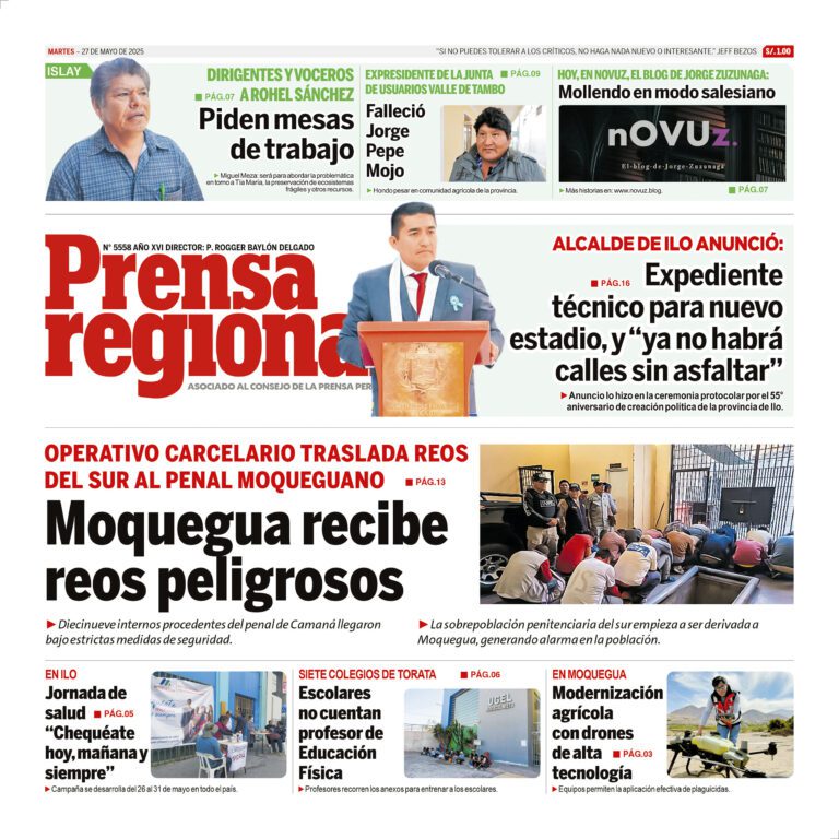 La Prensa Regional – Martes 27 de mayo de 2025