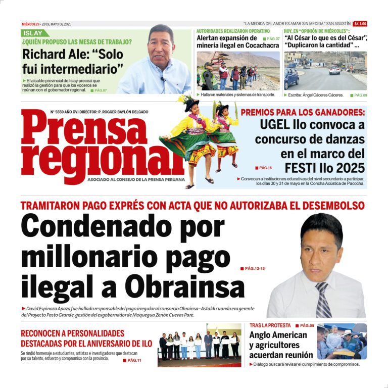 La Prensa Regional – Miércoles 28 de mayo de 2025