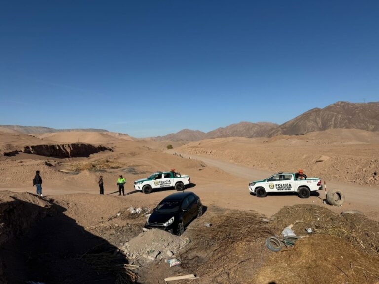 Hallan vehículo robado tras persecución policial y detienen a dos sospechosos en Moquegua