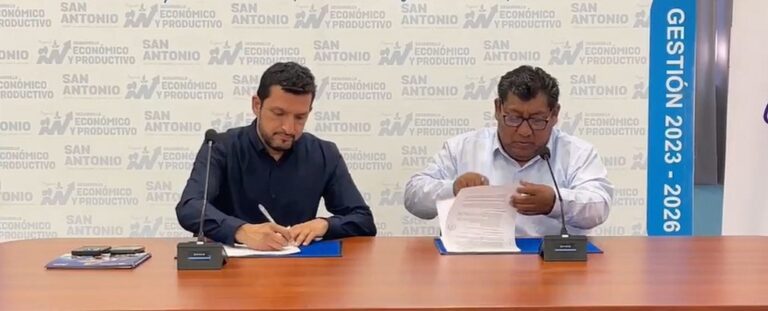 San Antonio y Anglo American firman convenio por luminarias y drones agrícolas