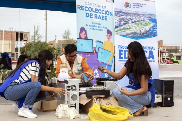 Campaña RAEE logra recolectar más de 2 toneladas de residuos electrónicos en Ilo
