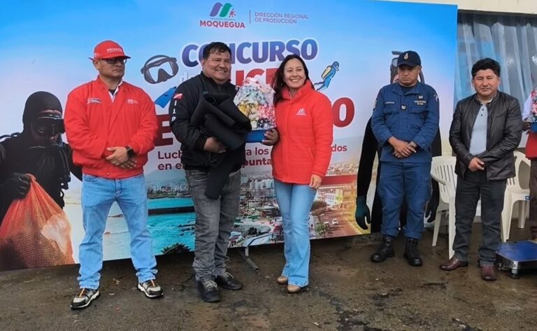 Concurso de buceo ecológico permitió recolectar más media tonelada de residuos en el mar de Ilo