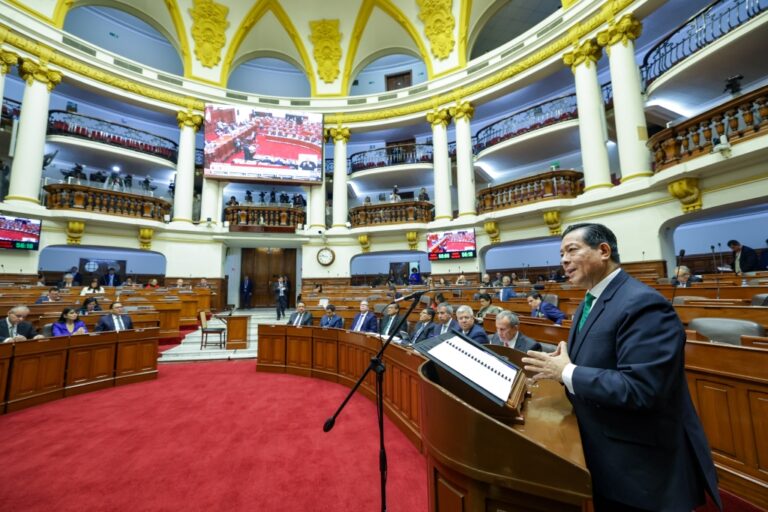 Congreso otorga voto de confianza al Gabinete Arana