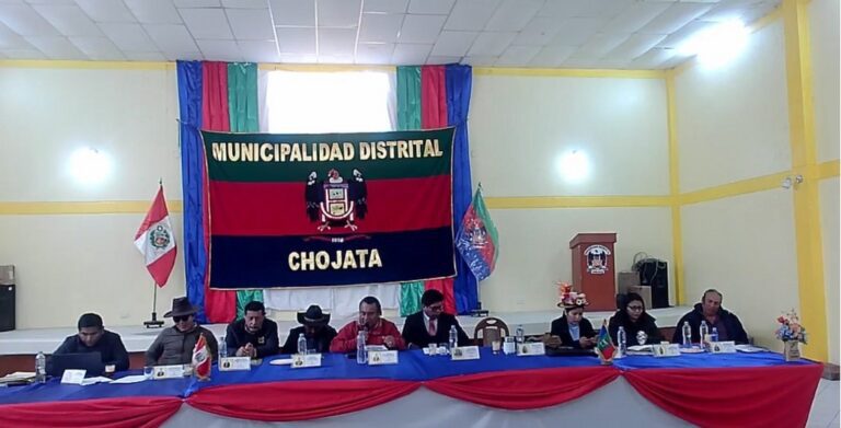 Consejo Regional autoriza a gobernadora transferencia para la Municipalidad de Chojata