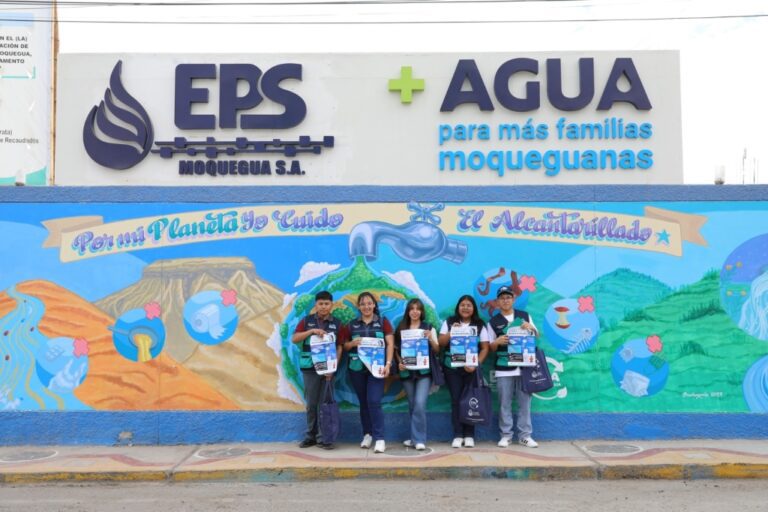 EPS Moquegua impulsa campaña de sensibilización “Por mi planeta, Yo cuido el alcantarillado”