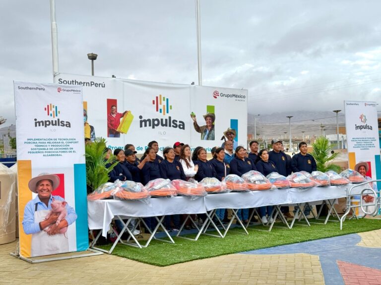 Impulsa de Southern Perú: entregan capital semilla a proyecto porcino en El Algarrobal