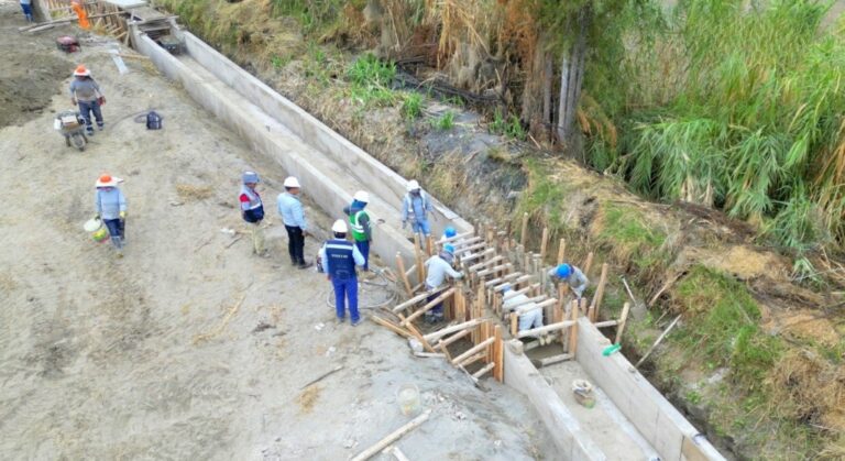 Intervención en canal Bustíos registra avances