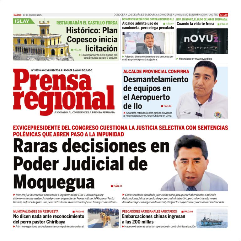 La Prensa Regional – Martes 03 de junio de 2025