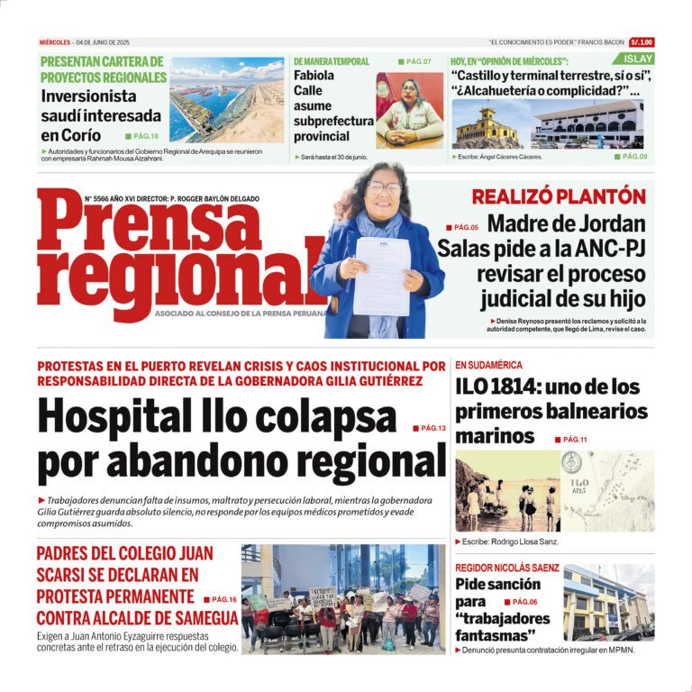 La Prensa Regional – Miércoles 04 de junio de 2025