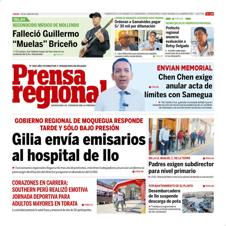 La Prensa Regional – Jueves 05 de junio de 2025