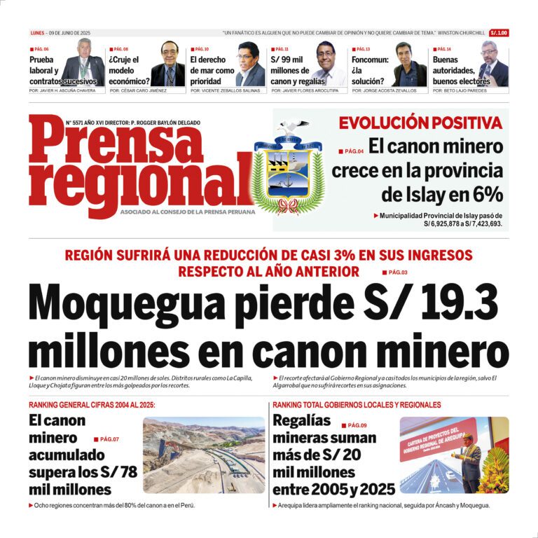 La Prensa Regional – Lunes 09 de junio de 2025
