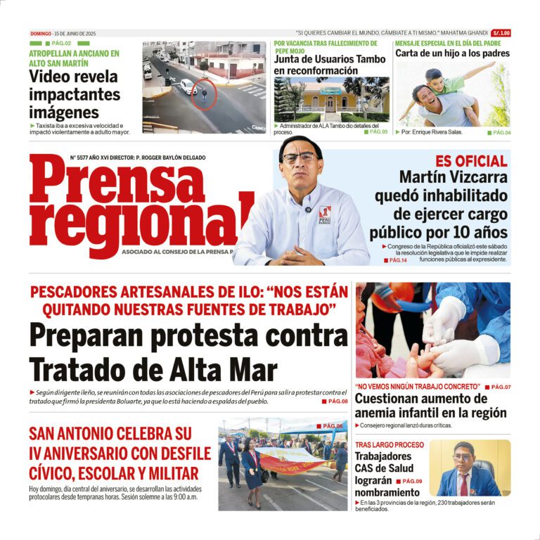 La Prensa Regional – Domingo 15 de junio de 2025