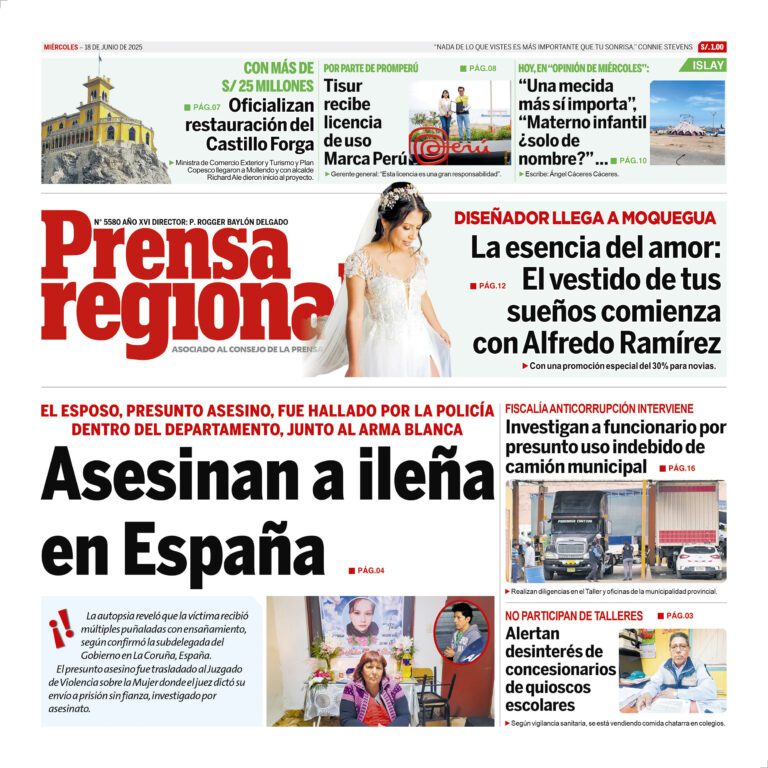 La Prensa Regional – Miercoles 18 de junio de 2025