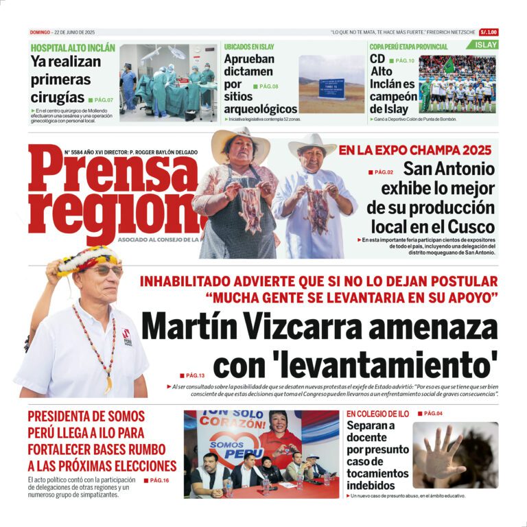 La Prensa Regional – Domingo 22 de junio de 2025