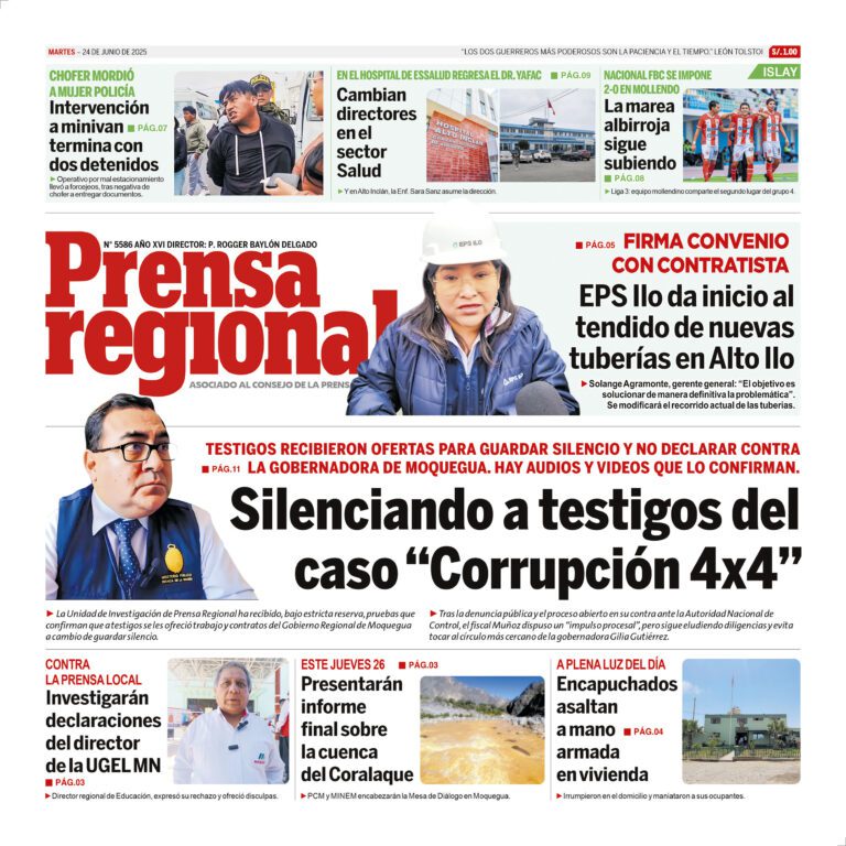 La Prensa Regional – Martes 24 de junio de 2025