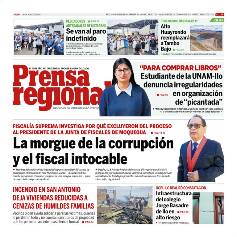 La Prensa Regional – Jueves 26 de junio de 2025