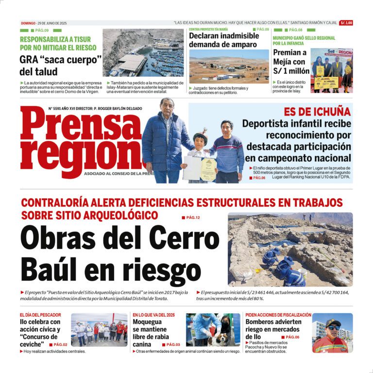 La Prensa Regional – Domingo 29 de junio de 2025